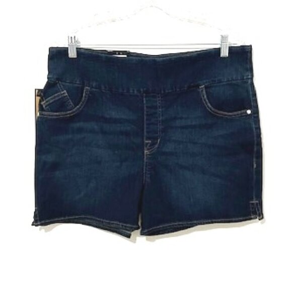 Rock & Republic Denim Rx Fever Pull-On Shorts Mid Rise in Heartbeat - Picture 2 of 6